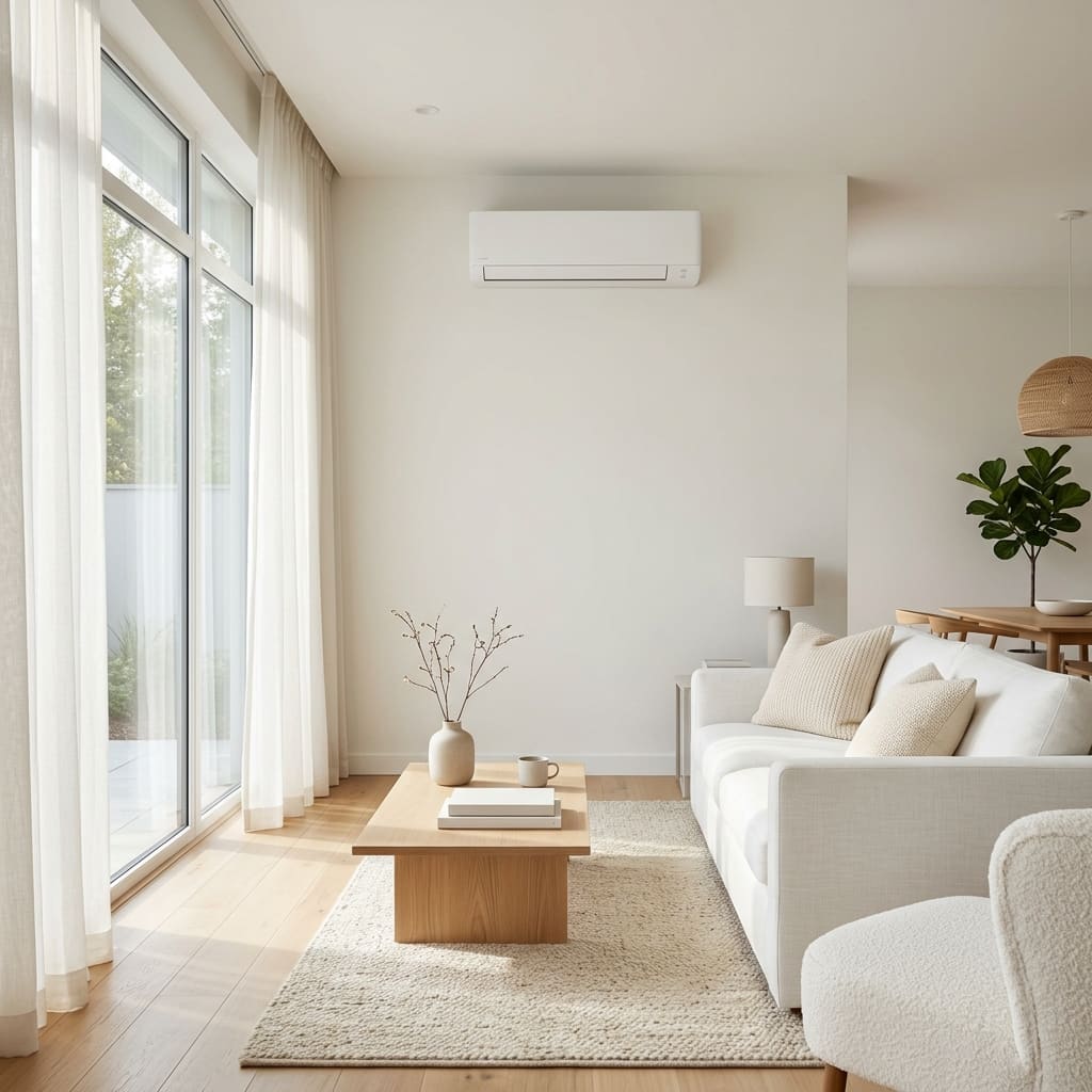 Cath-Aire air conditioning installation in a modern interior
